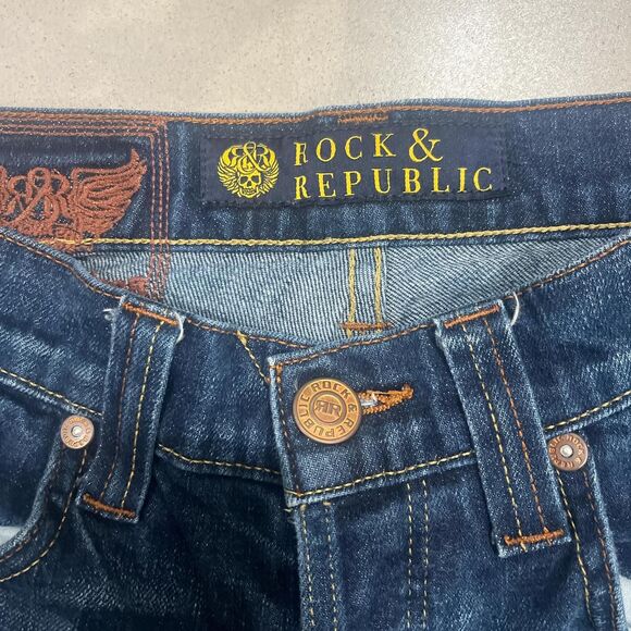 Rock & Republic Henlee Low Rise Bootcut Jeans Dark Wash Size 30 - Picture 8 of 8